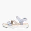 ECCO Womens Flowt Nubuck Wedge Sandals Dusty Blue