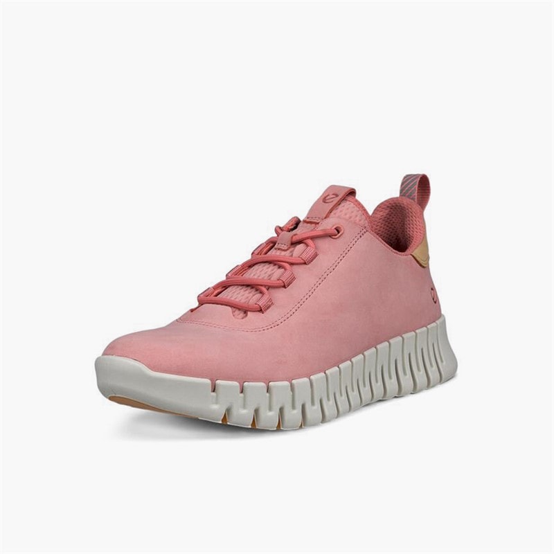 ECCO Womens Gruuv Trainers Old Rose/Powder - Image 2