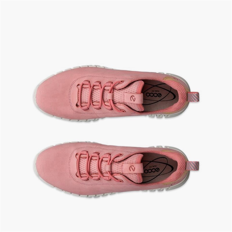 ECCO Womens Gruuv Trainers Old Rose/Powder - Image 4