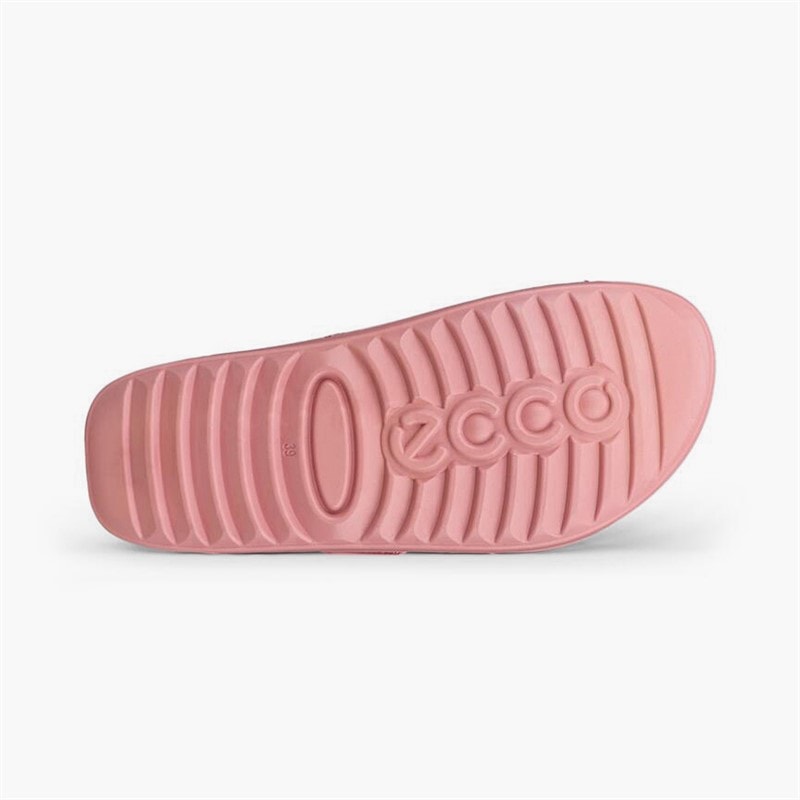 ECCO Womens Cozmo Leather Dual Strap Sandals Old Rose - Image 5