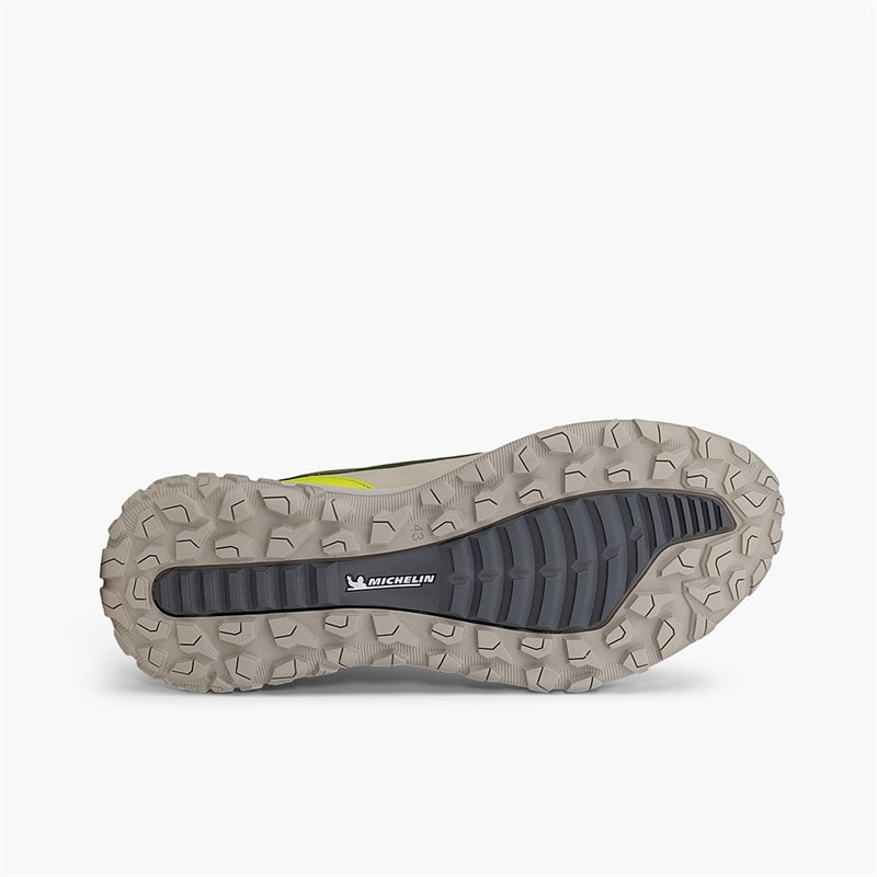 ECCO Mens ULT TRN Outdoor Trainers Gravel/Acorn/Lime Punch - Image 5
