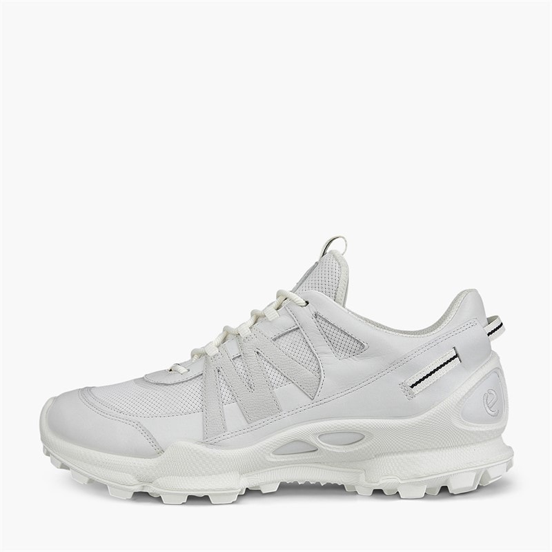 ECCO Mens Biom C Goretex Trail Trainers White/Bright White/Shadow White - Image 1