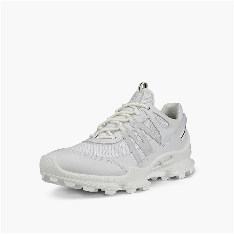 ECCO Mens Biom C Goretex Trail Trainers White/Bright White/Shadow White - Image 2