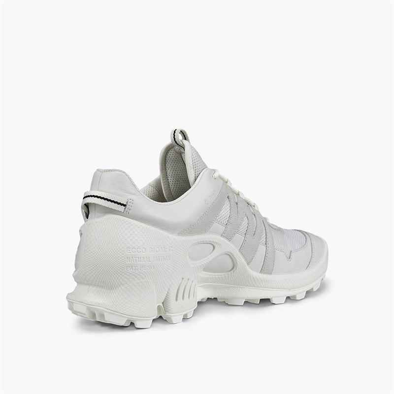 ECCO Mens Biom C Goretex Trail Trainers White/Bright White/Shadow White - Image 3