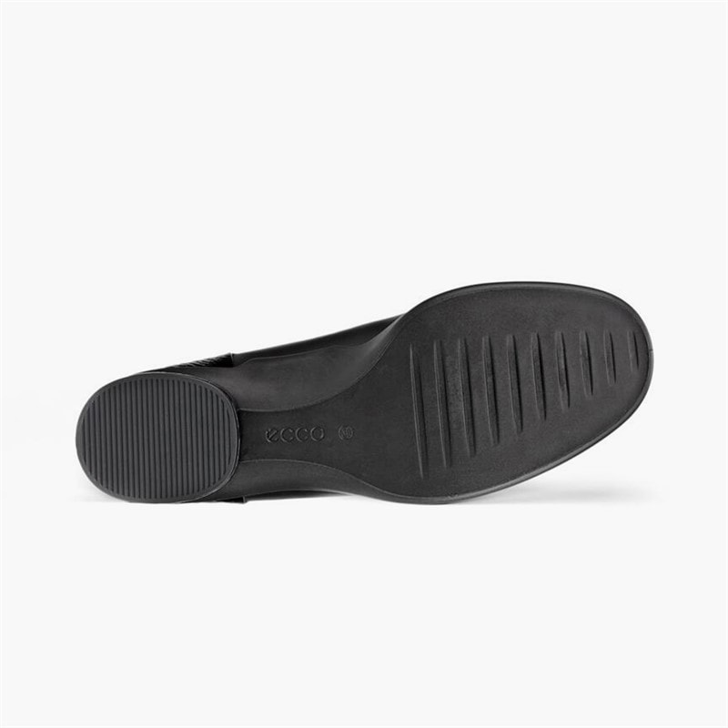 ECCO Womens Sculpted Leather Ballerina Pumps Black - Image 5