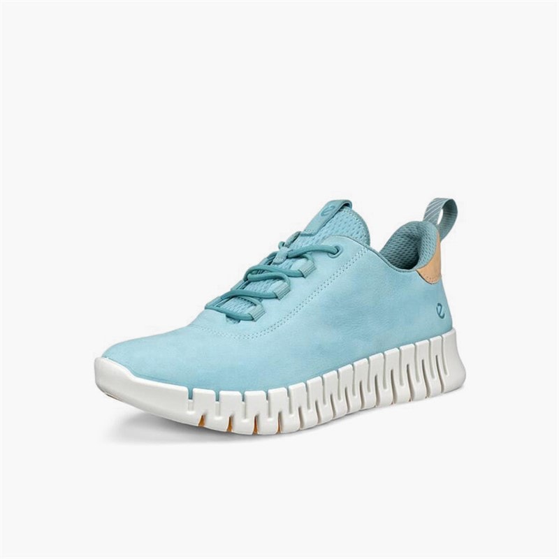 ECCO Womens Gruuv Trainers Aquatic/Powder - Image 2
