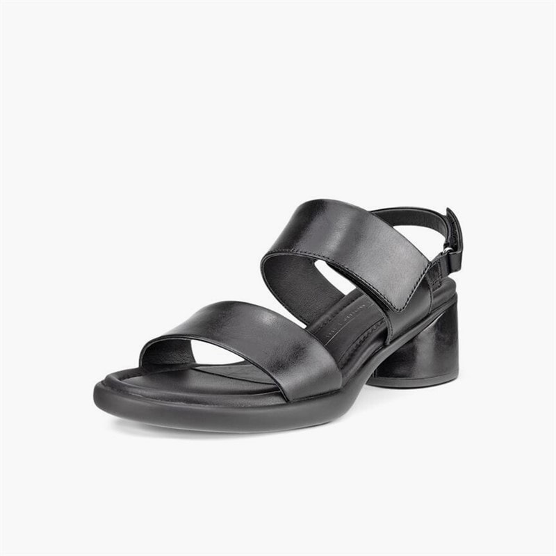 ECCO Womens Sculpted LX Leather Heeled Sandals Black - Image 2
