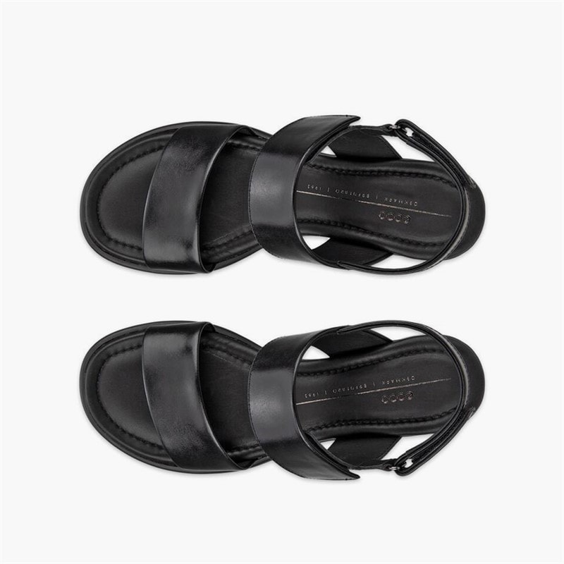 ECCO Womens Sculpted LX Leather Heeled Sandals Black - Image 4