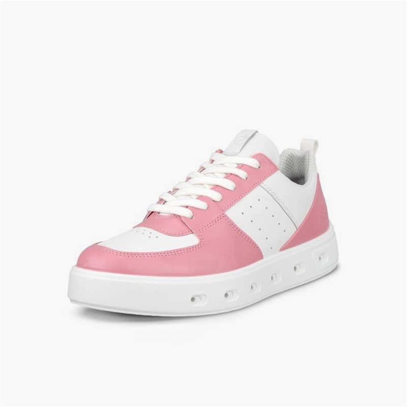 ECCO Womens Street 720 Gore-Tex Trainers Old Rose/White - Image 2