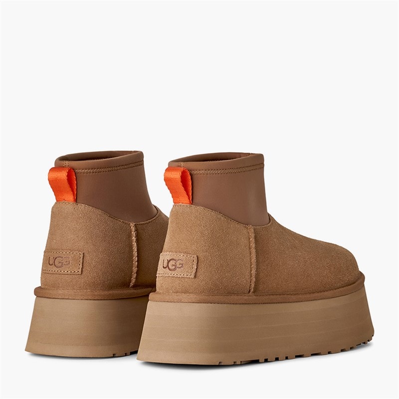 UGG® Womens Classic Mini Dipper Boots Chestnut - Image 4