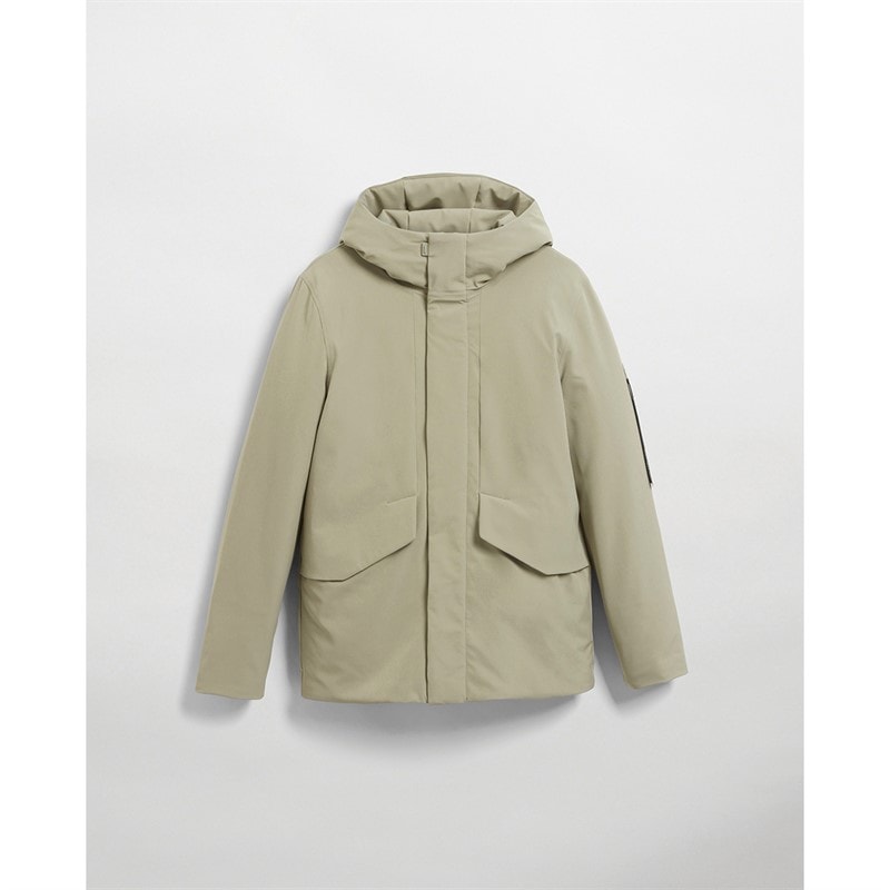 Elvine Mens Tiam Jacket White Tea - Image 1