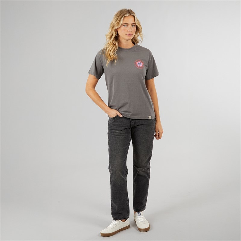 Lagooners Womens Birds T-Shirt Charcoal - Image 4