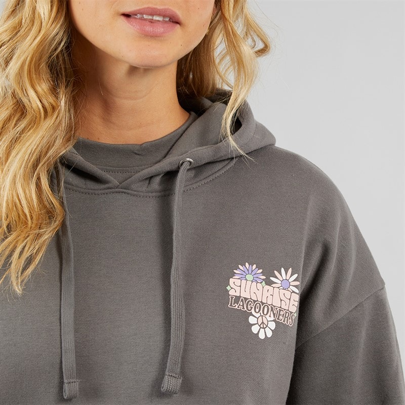 Lagooners Womens Festival Hoodie Charcoal - Image 5