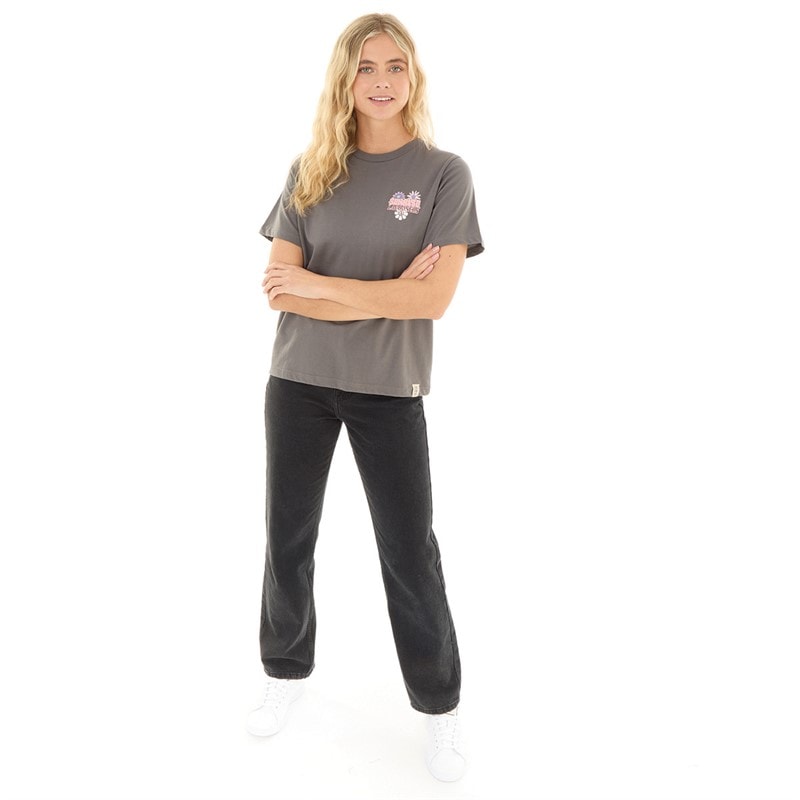 Lagooners Womens Festival T-Shirt Charcoal - Image 3