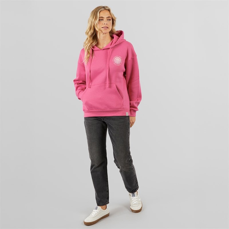 Lagooners Womens South Beach Hoodie Pink - Image 4