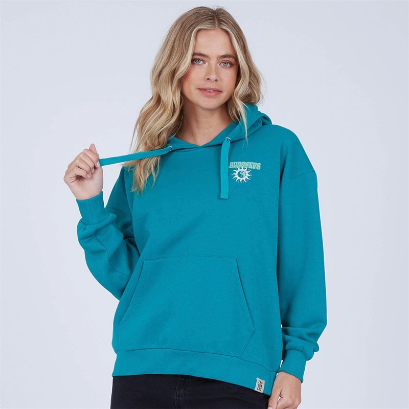 Lagooners Womens Mindful Hoodie Teal Green - Image 2