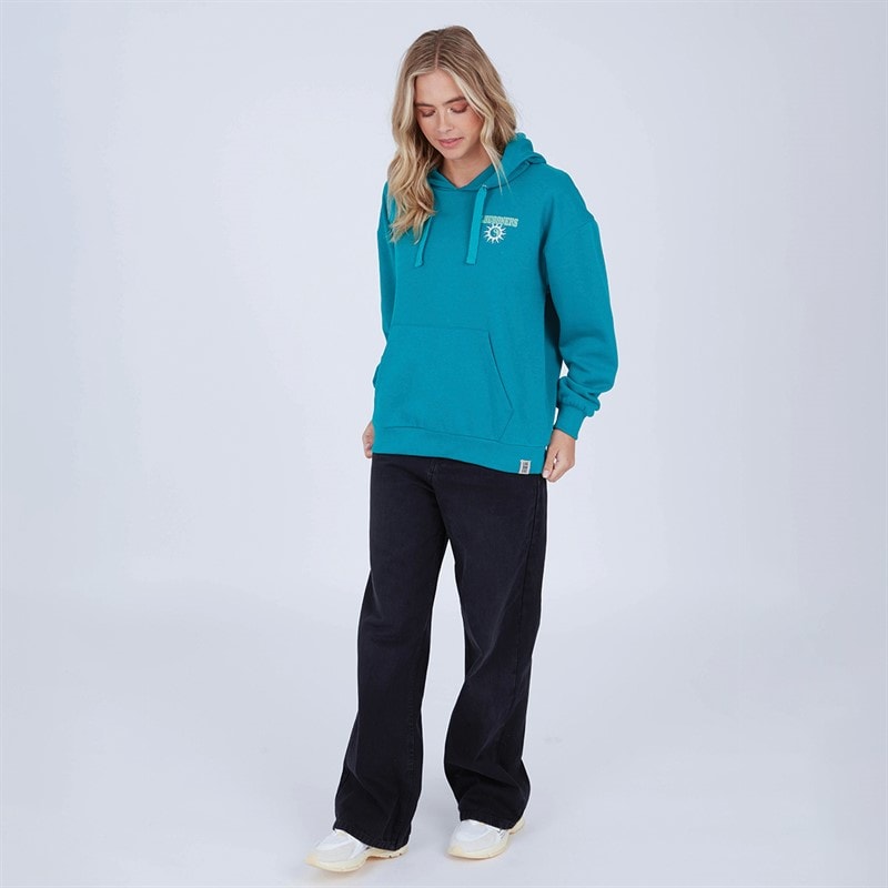 Lagooners Womens Mindful Hoodie Teal Green - Image 4