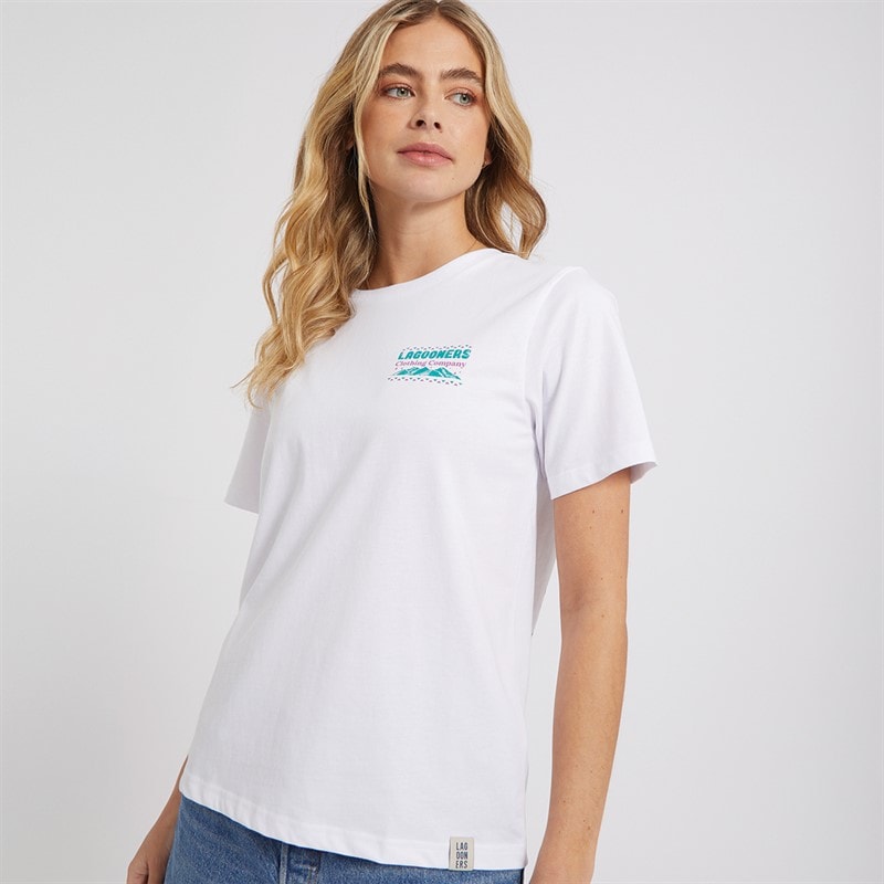 Lagooners Womens Wilderness T-Shirt White - Image 2