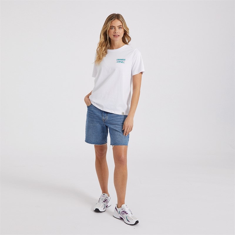 Lagooners Womens Wilderness T-Shirt White - Image 4