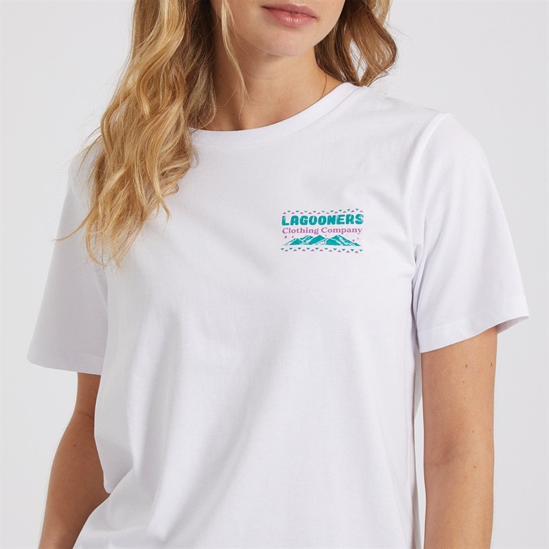 Lagooners Womens Wilderness T-Shirt White - Image 5
