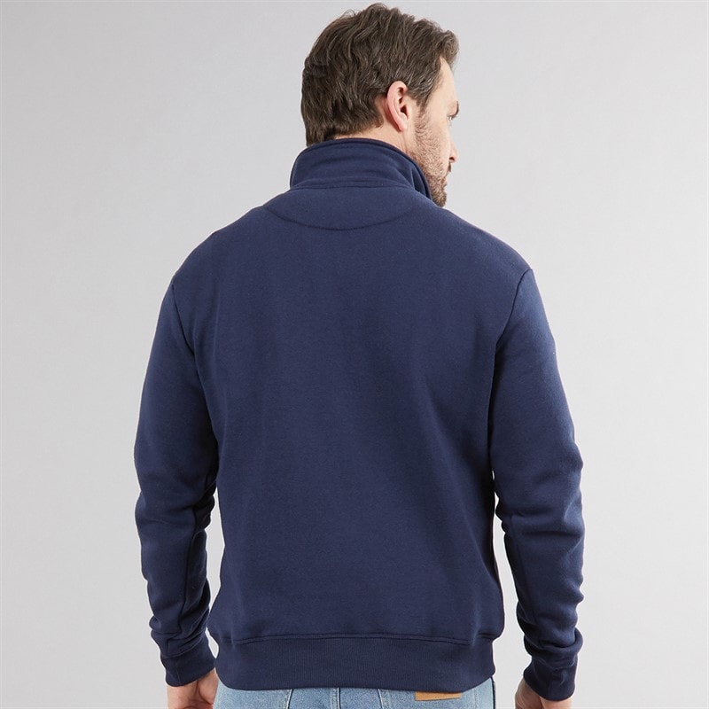 Lagooners Mens Sargasso Funnel Neck Sweat Navy - Image 2