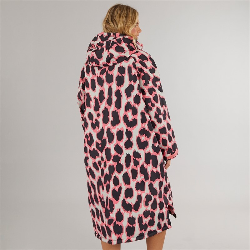 Lagooners Womens Newby Waterproof Changing Robe Leopard - Image 2