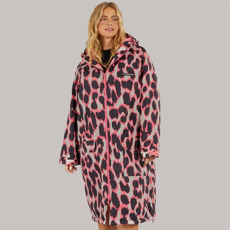 Lagooners Womens Newby Waterproof Changing Robe Leopard - Image 5