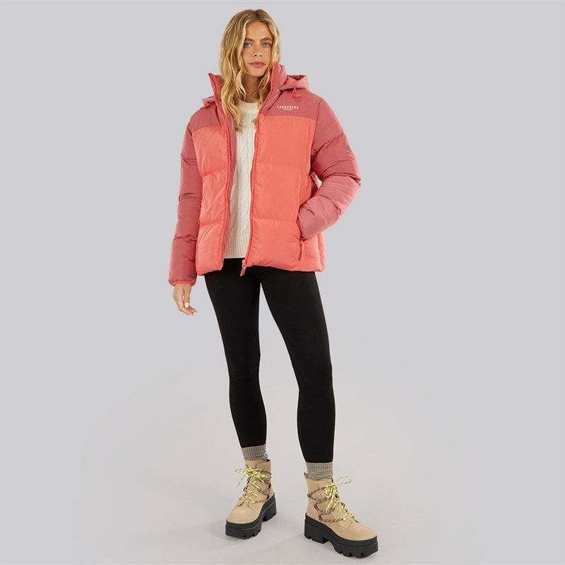 Lagooners Womens St Agnes Short Puffer Jacket Red - Image 4
