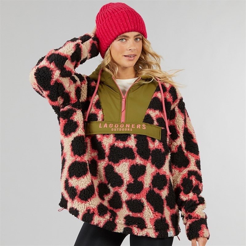 Lagooners Womens Myleene OTH Borg Jacket Multi - Image 1