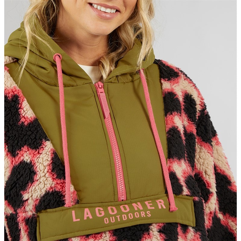 Lagooners Womens Myleene OTH Borg Jacket Multi - Image 3