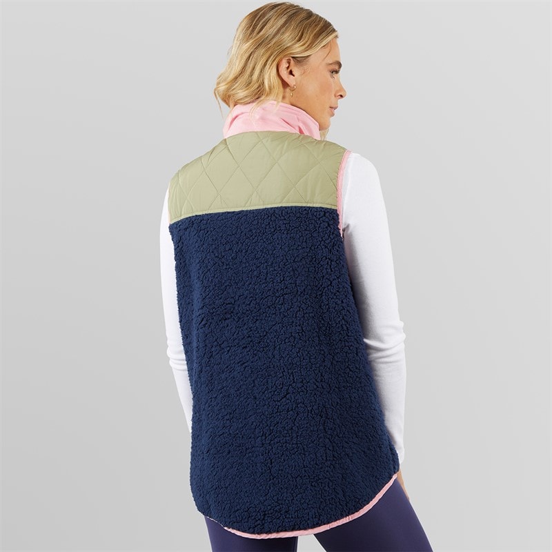 Lagooners Womens Essy Borg Gilet Multi - Image 2