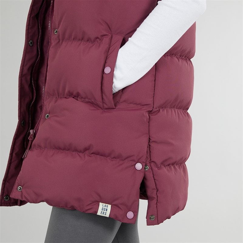 Lagooners Womens Explorer Gilet Burgundy - Image 4