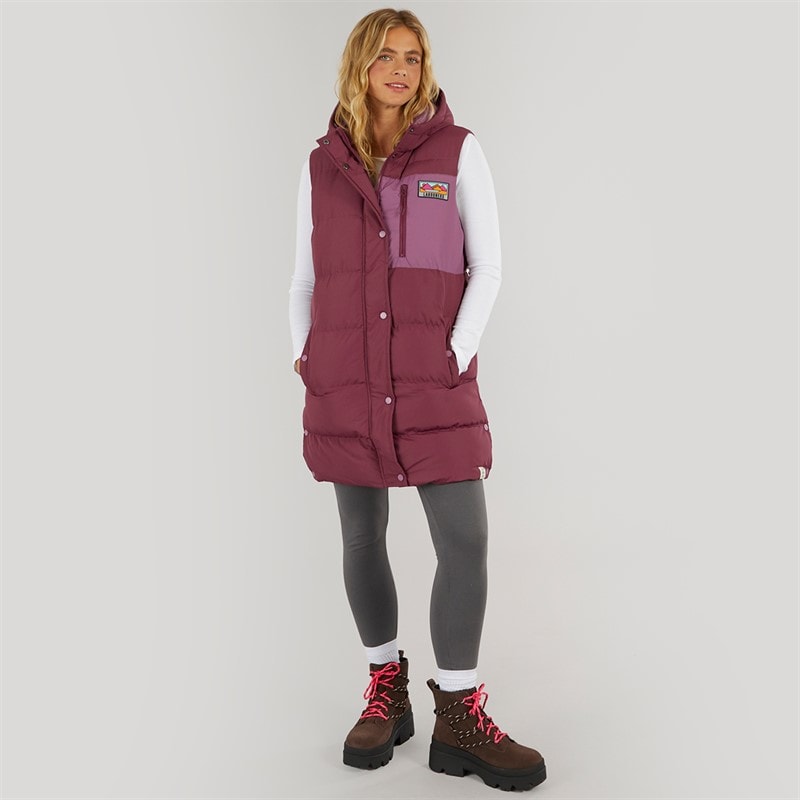 Lagooners Womens Explorer Gilet Burgundy - Image 5