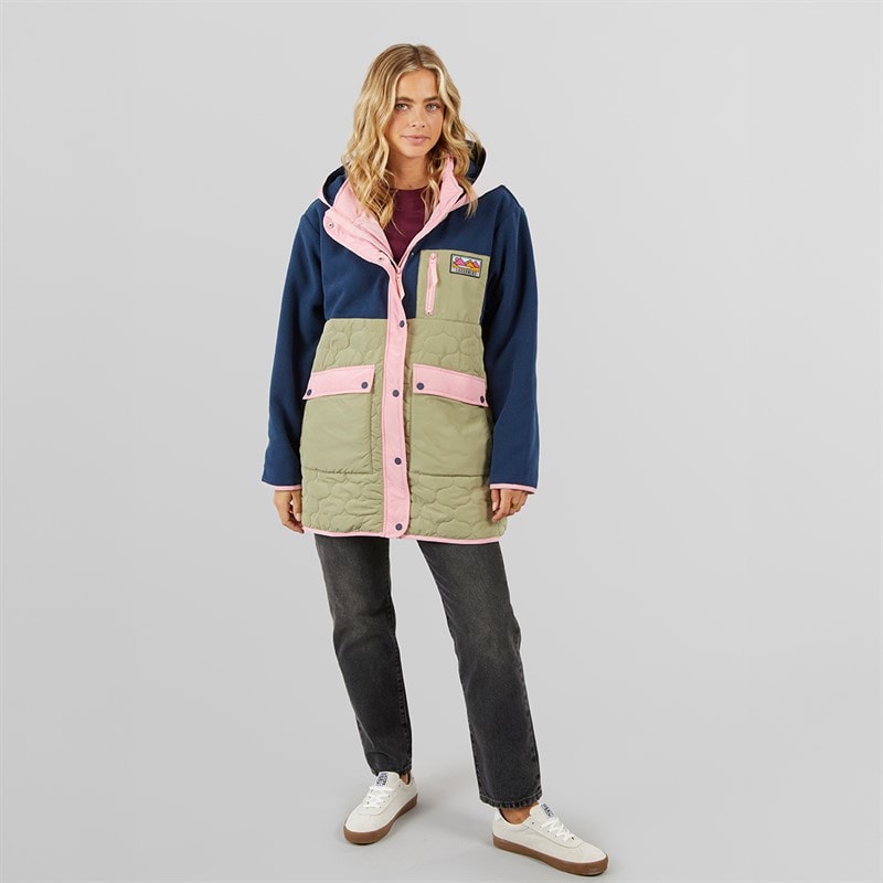 Lagooners Womens Daley Parka Jacket Multi - Image 4
