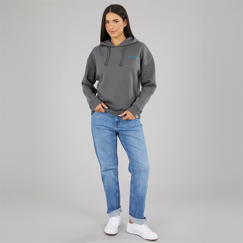 Lagooners Womens Little Sedge Hoodie Charcoal - Image 4