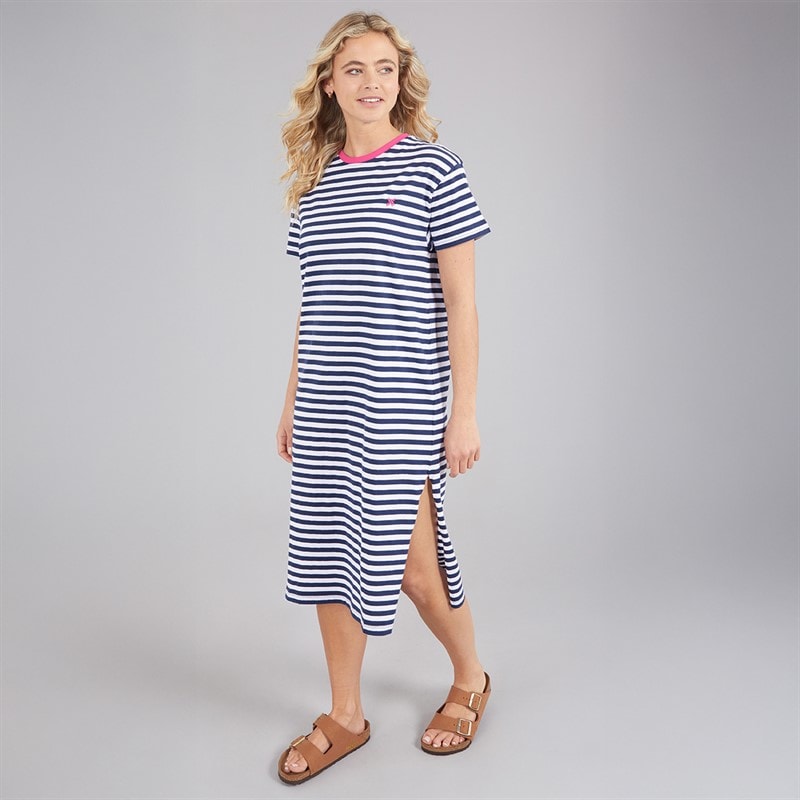 Lagooners Womens Gatemoor Dress Navy/White - Image 4