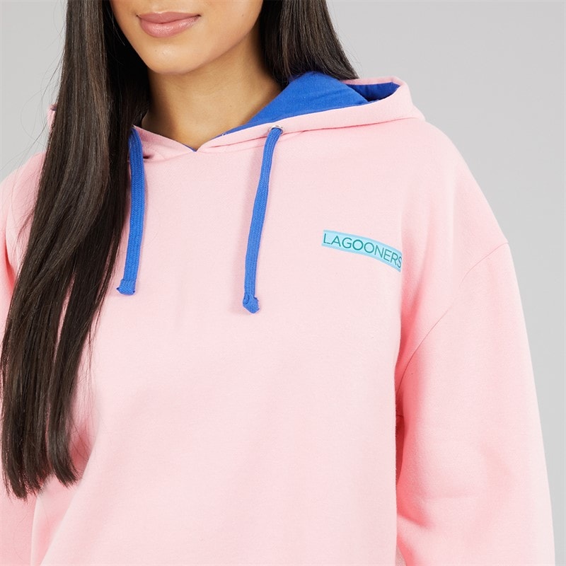 Lagooners Womens Pheasant Rise Graphic Hoodie Pink - Image 5