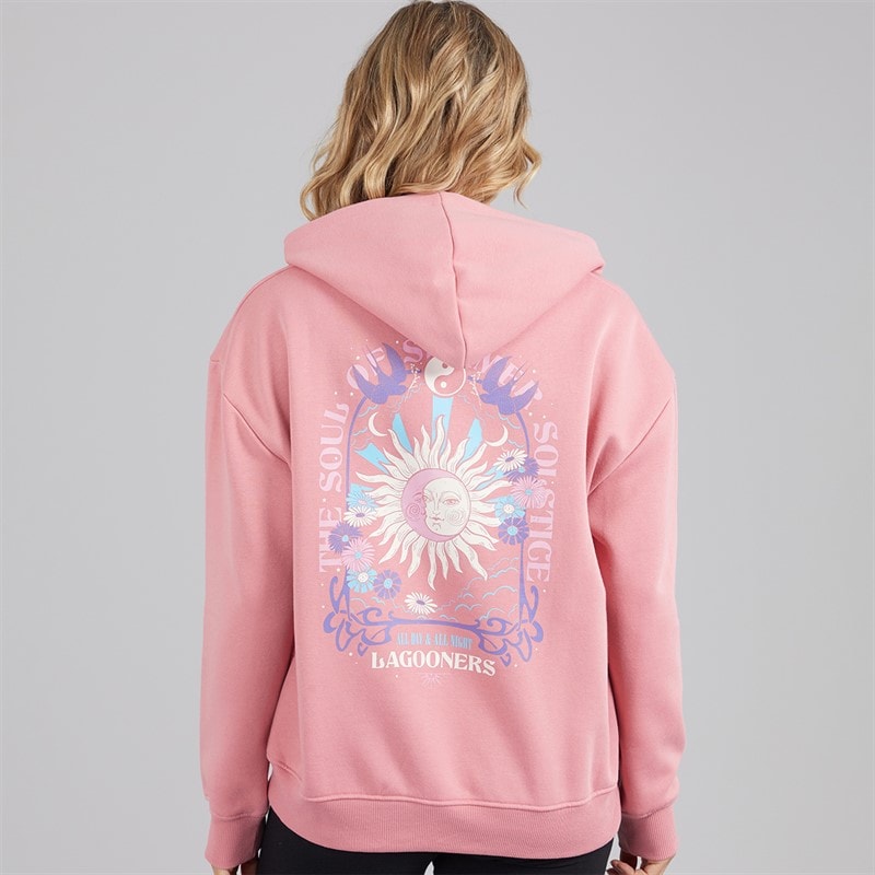 Lagooners Womens Falkirk Hoodie Brandied Apricot - Image 3