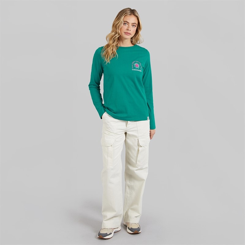 Lagooners Womens Airdrie Long Sleeve T-Shirt Teal - Image 4