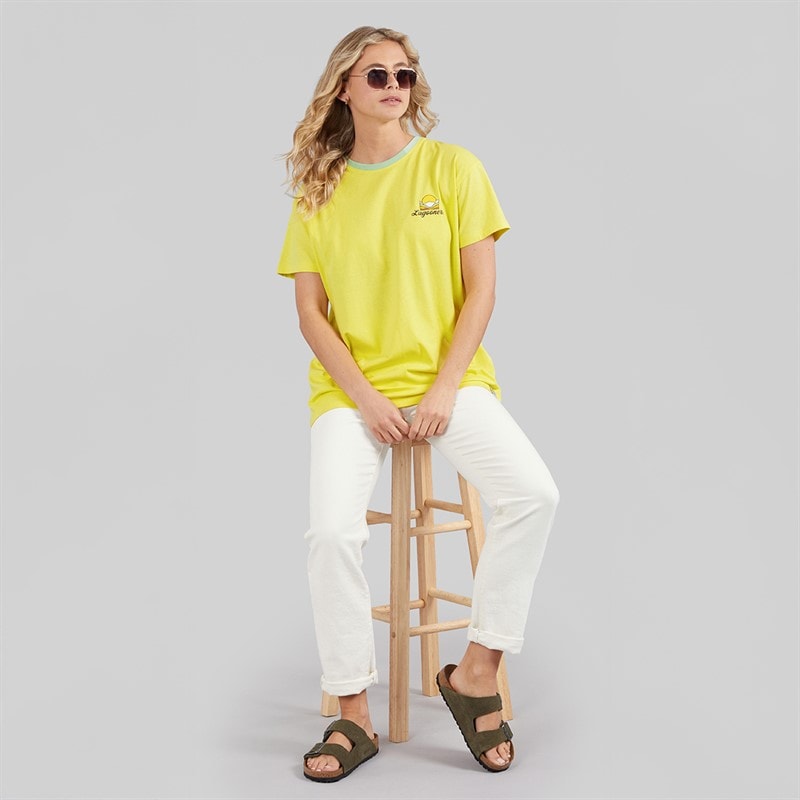 Lagooners Womens Haycroft Oversized T-Shirt Yellow - Image 4