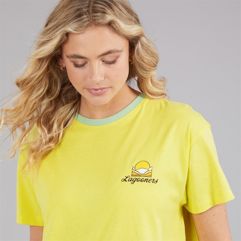 Lagooners Womens Haycroft Oversized T-Shirt Yellow - Image 5