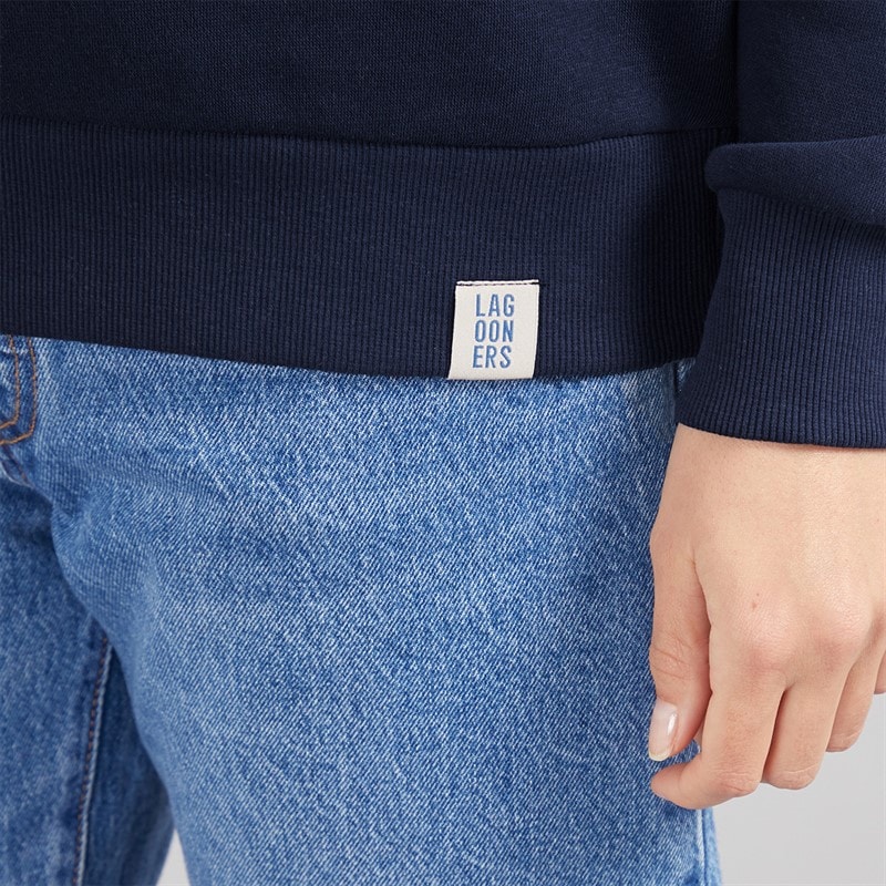 Lagooners Womens Kempley Fold Sweatshirt Navy - Image 5