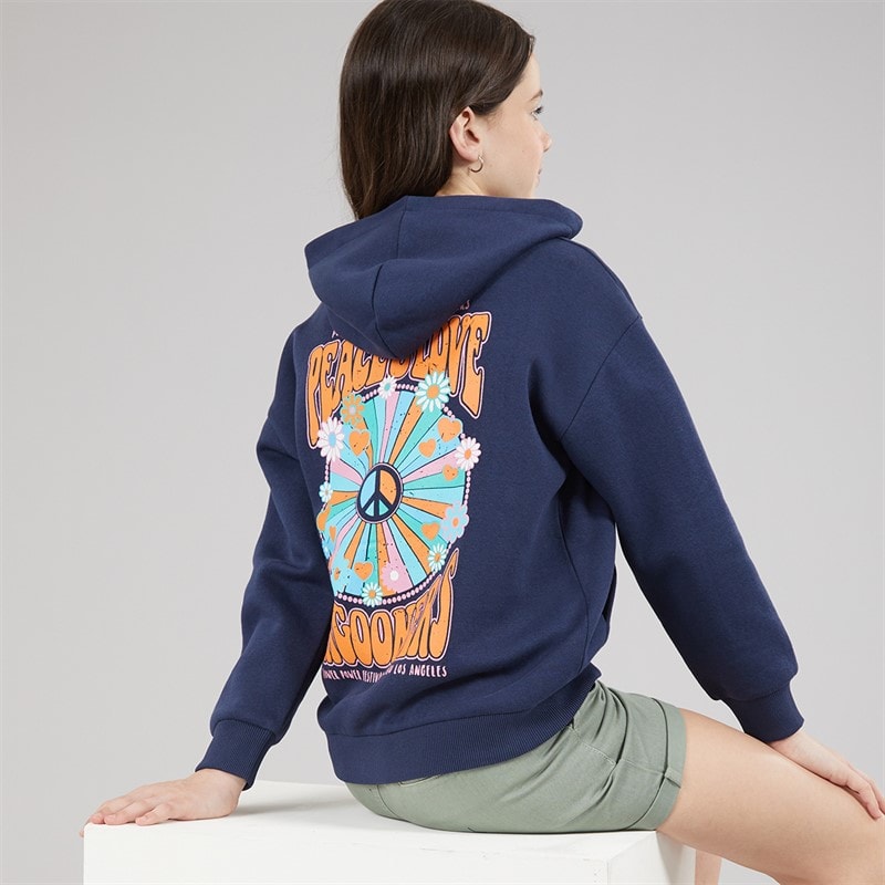 Lagooners Girls Barley Hoodie Navy