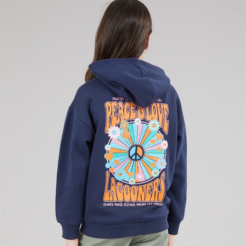 Lagooners Girls Barley Hoodie Navy - Image 3