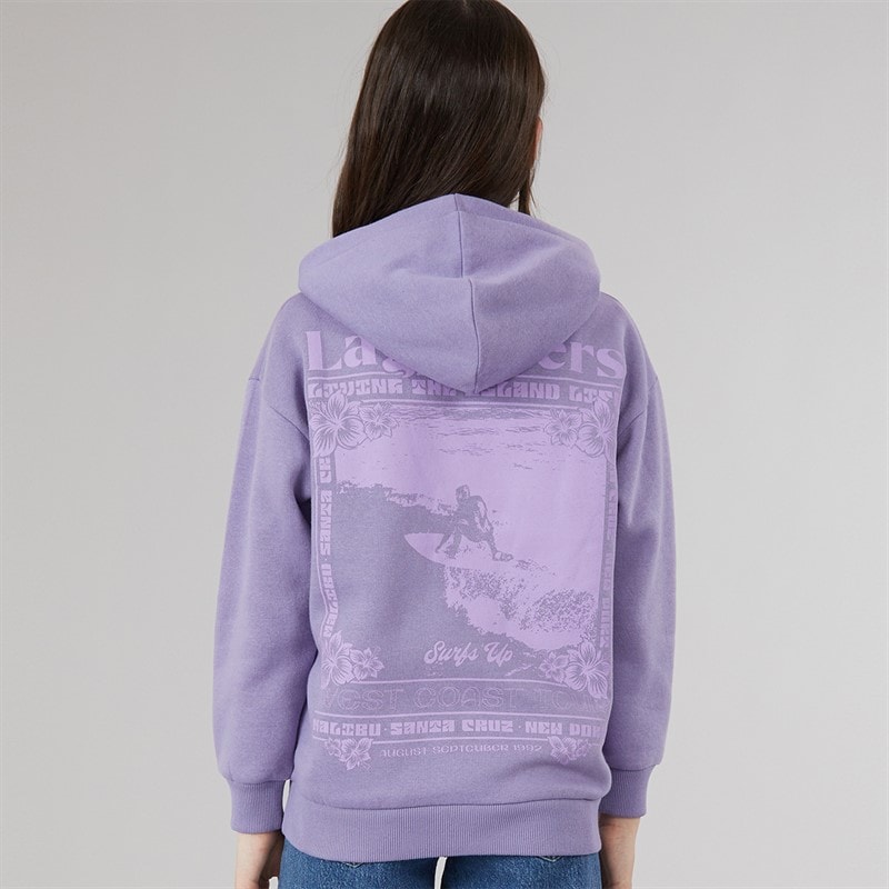 Lagooners Girls Driftwood Hoodie Violet - Image 3