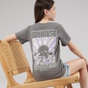 Lagooners Girls Flower T-Shirt Charcoal