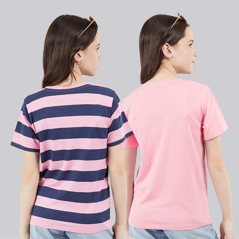 Lagooners Girls Dandelion Two Pack T-Shirts Pink - Image 2