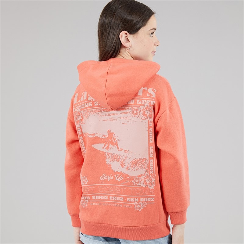 Lagooners Girls Driftwood Hoodie Mandarin - Image 3