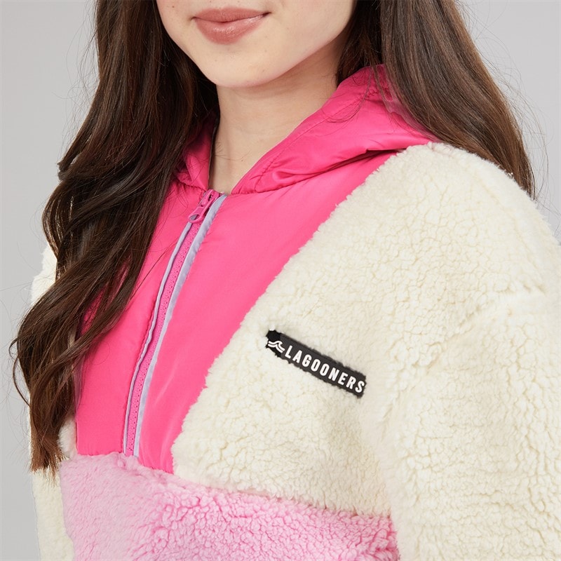 Lagooners Girls Dudly Borg Fleece Pink - Image 3