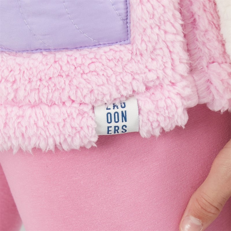 Lagooners Girls Dudly Borg Fleece Pink - Image 5